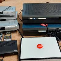 lotto stock 8 pezzi decoder e modem