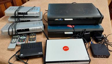 lotto stock 8 pezzi decoder e modem