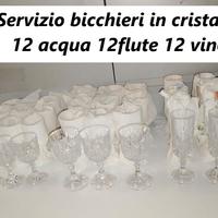 servizio di bicchieri anni 70