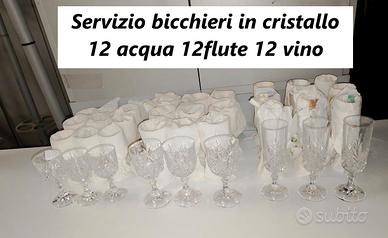 servizio di bicchieri anni 70