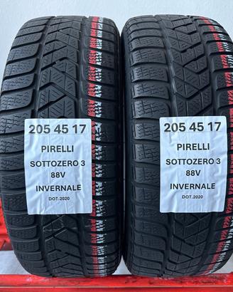 2 gomme 205 45 17 INVERNALE PIRELLI