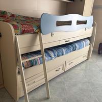 letto a castello  a cassettoni