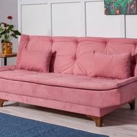 Divano letto rosa