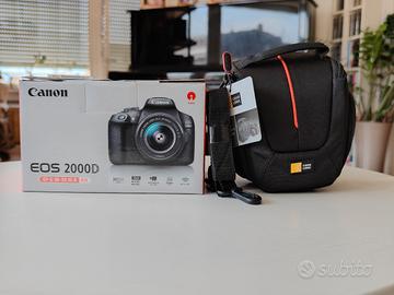 canon Eos 2000D + kit 18-55 e SD 32 GB NUOVA