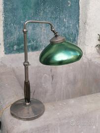 lampada ministeriale vintage tavolo epoca 