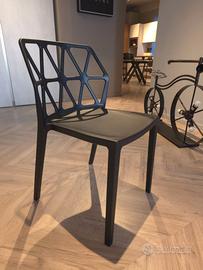 6 Sedie Connubia Alchemia Nero Impilabili