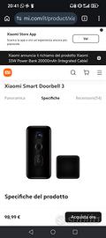 XiaomI 
Smart Doorbell 3 
