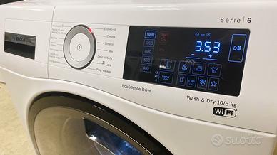 lavasciuga Bosch lavatrice 10 kg asciugatrice 6 kg