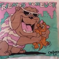 Cuscino Disney Oliver & co e cuscino ricamato