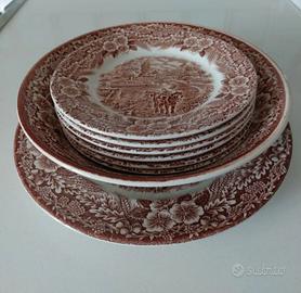 Broadhurst Staffordshire set 6 piattini + 2 piatti