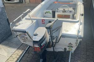 Barca in vetroresina +carrello CRESCI