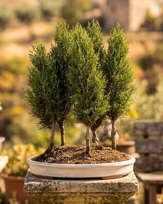 Bonsai di Bosco di 5 Cipressi Esemplari Unici 53cm