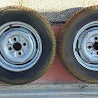 coppia cerchi in ferro pollici 12 x 4 opel kadett