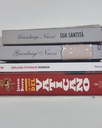 Lotto 4 libri inchieste Vaticano (Nuzzi, Fittipald