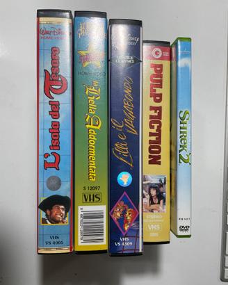 Lotto 5 film VHS e DVD Disney – Pulp Fiction, Shre