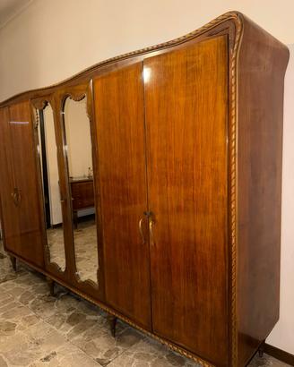 Camera da letto vintage anni 50/60 in legno pregia