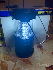 Lampada da campeggio portatile 30 led con pile