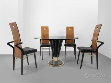 Tavolo e 4 sedie Pierre Cardin