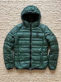 Blauer donna verde con cappuccio