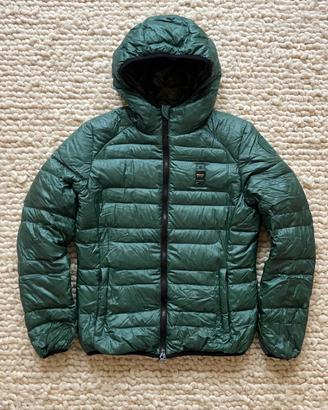 Blauer donna verde con cappuccio
