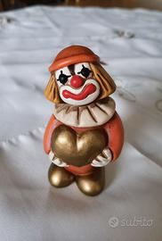 Statuina Thun in ceramica pagliaccio 