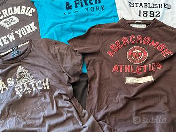 Lotto 5 t -shirt abercrombie L/XL vintage