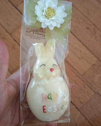 Saponetta con coniglio "Happy Easter"