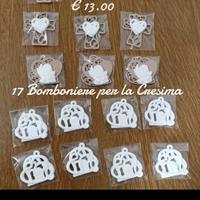 misto 17 Bomboniere per la cresima 
