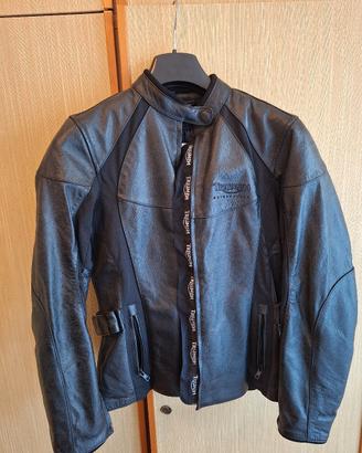 Giacca motociclista in pelle Triumph tg.S
