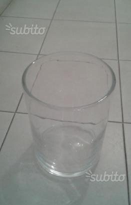 Vaso vetro cilindrico