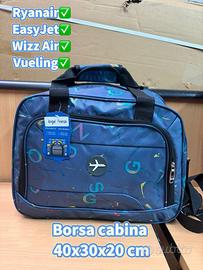 Borsa viaggio cabin bag 40x30x20 Ryanair wizzair