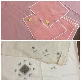 Tovaglietta con tovaglioli vintage anni 50 60