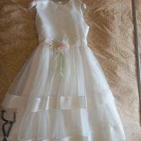 Vestito elegante per comunione/cresima con fiore