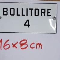 targa smaltata vintage