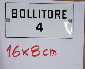 targa smaltata vintage