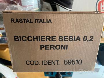 bicchieri birra Peroni 