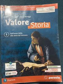 libro storia”Valore Storia 1” di Giovanni De Luna