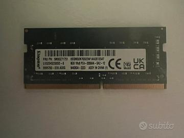 Ram ddr4 sodimm 8gb Kingston