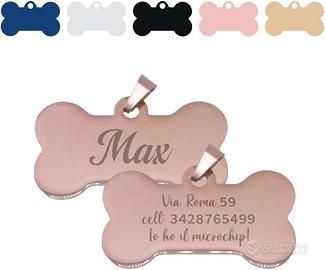 Targhetta Osso in Acciaio inox Personalizzabile