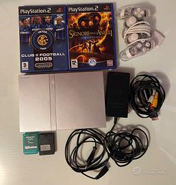 Ps2 PlayStation 2 Slim Silver + Controller +giochi