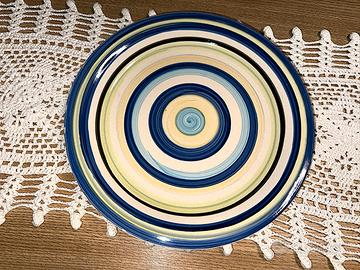 Piatto ceramica decorato