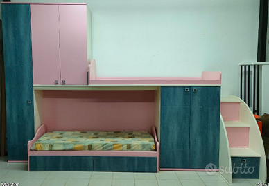 Cameretta a ponte con 2° letto a soppalco EXPO'
