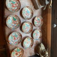Set 10 piatti giapponesi Kutani fine ‘800