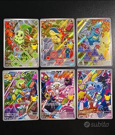 Pokemon 6 carte primi compagni d’avventura serie 2