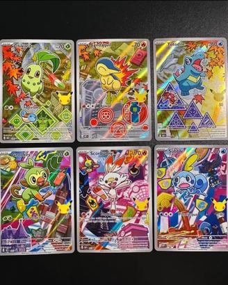 Pokemon 6 carte primi compagni d’avventura serie 2