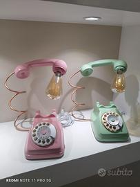 lampada telefono vintage 