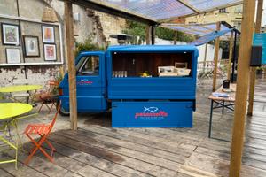 Piaggio Ape - friggitoria/birra spina - viaggiante