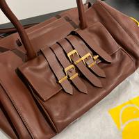 Borsa Mandarina Duck in vera pelle marrone