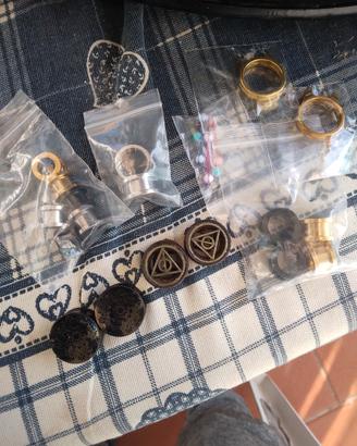 dilatatori  per lobo orecchio +2 anelli ariglio di