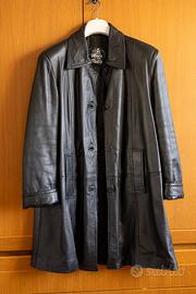 Giacca donna in VERA PELLE nera - Taglia 46